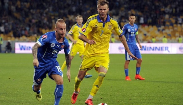 Збірна України сьогодні зустрічається з футболістами Словаччини