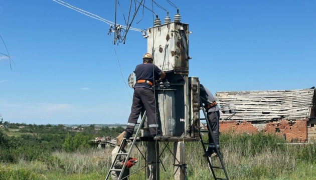 Power grids destroyed in 2022 restored in Sulyhivka village, Kharkiv region