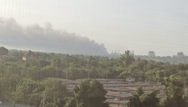 Smoke over Kryvyi Rih due to emergency situation at enterprise