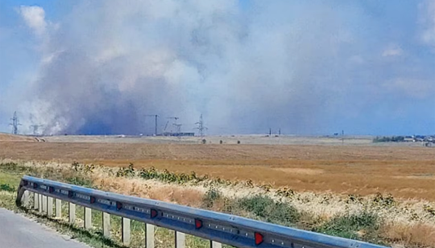 Media: Fire in Crimea near Cape Chauda, from where Russians launch drones 