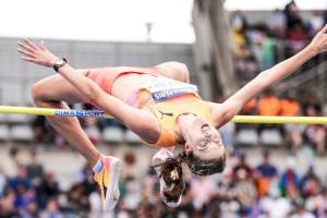 ウクライナ女子走高跳びマフチフ、２ｍ１０で３７年ぶりの世界新記録樹立