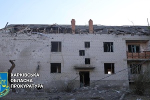 Russian troops shell village in Chuhuiv district, man is injured