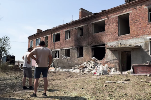 Ataque contra una residencia en Nizhyn: Hospitalizados cuatro heridos