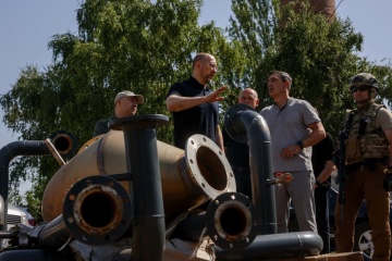 Shmygal inspecciona la instalación de plantas de cogeneración en la región de Donetsk