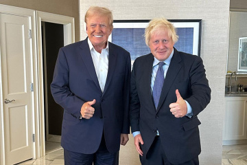 Britischer Ex-Premierminister Johnson erörtert mit Trump Unterstützung der Ukraine