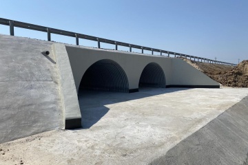 Kharkiv region opens traffic on restored bridge that was destroyed in 2022