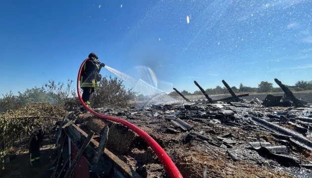 14 fires break out in Kherson region overnight due to Russian shelling