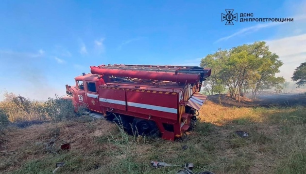 Russen verüben Drohnenangriff auf Feuerwehr in Region Dnipropetrowsk