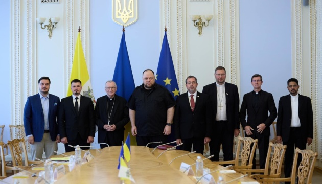 Le président du Parlement ukrainien et  cardinal secrétaire d'État sont entretenus à Kyiv 