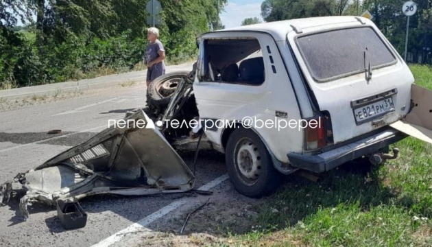 У Бєлгородській області РФ танк переїхав машину