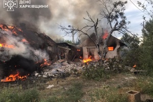 У Куп’янську через російські обстріли горіли будинки, є руйнування