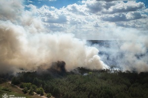 Großbrand in Oblast Mykolajiw