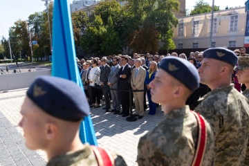 Zelensky, Duda y Šimonytė participan en las celebraciones del Día de la Independencia