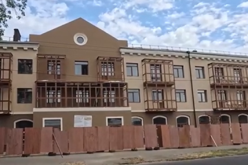 Reconstruction of house destroyed by shelling is nearing completion in Zaporizhzhia