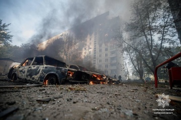 露軍のハルキウ空爆による死者６名に上る