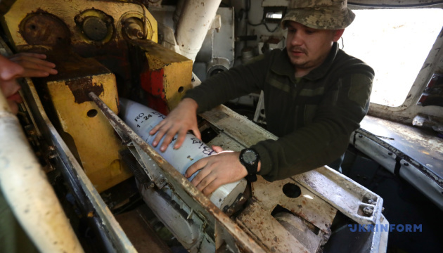 Combat work of gunners from the 30th Prince Konstanty Ostrogski Mechanized Brigade / Photo: Oleksandr Klymenko / Ukrinform