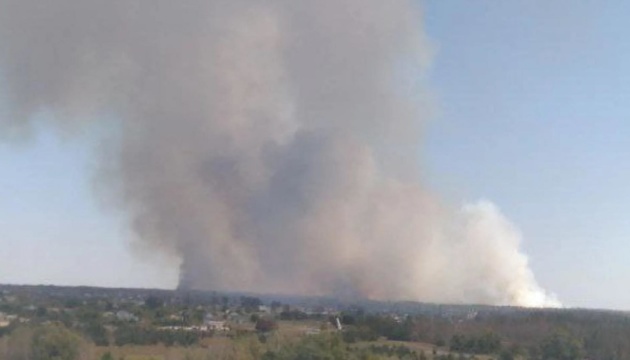 Лісові пожежі на ТОТ Луганщини дістались околиць Сєвєродонецька