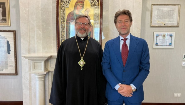 Italian ambassador, UGCC head discuss law banning Russian church in Ukraine