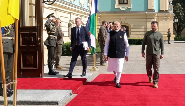 Indian PM says his visit to Ukraine historic