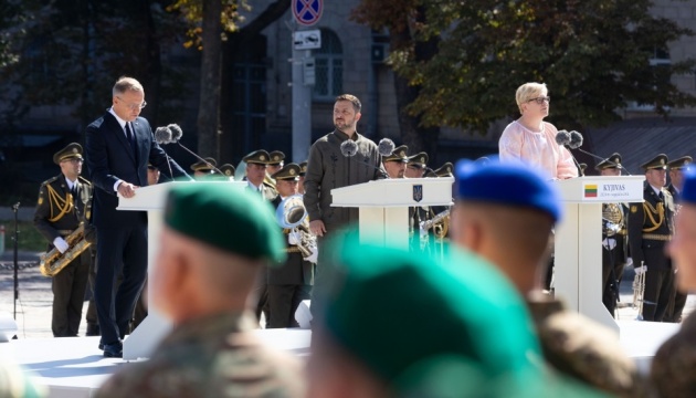 Zelensky, Duda and Šimonyte take part in Independence Day celebrations