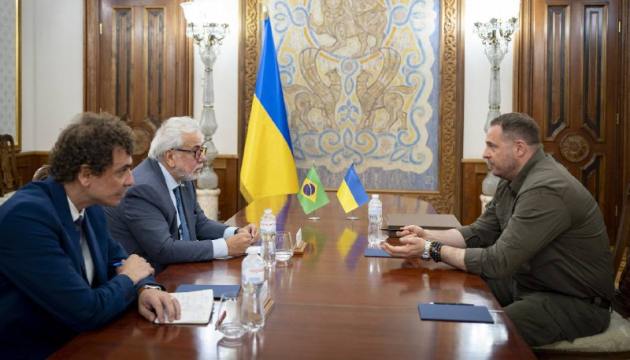 Yermak meets with Brazilian ambassador who is ending his tenure