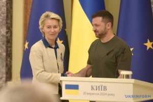 Zelensky names main topics of talks with Ursula von der Leyen