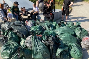 У Житомирі під час World Cleanup Day прибрали у Шодуарівському парку