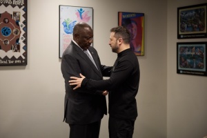 Ukrainian, South African presidents discuss preparations for second Peace Summit