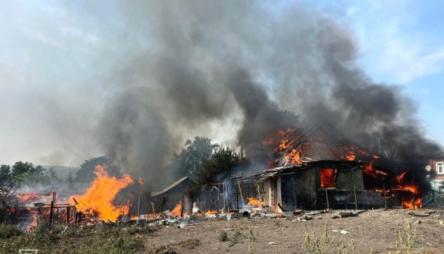 Fires and ruined houses: Russians shelling Kupiansk 