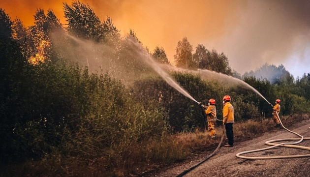 Площа загоряння в Зоні відчуження збільшилася до 550 гектарів