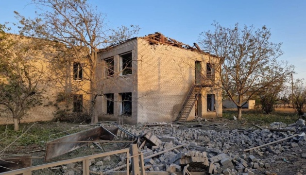 Enemy attacked Kherson region from air in morning, destroyed kindergarten