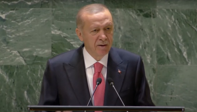 Erdogan at UNGA: Turkey will increase support for efforts to end war in Ukraine