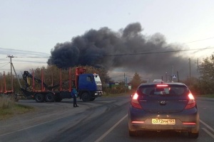 Two oil depots caught fire overnight in Russia