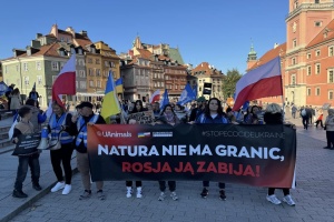 У Варшаві активісти протестували проти екозлочинів Росії 