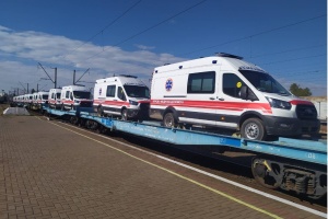 NATO donates 65 ambulances to Ukrainian military