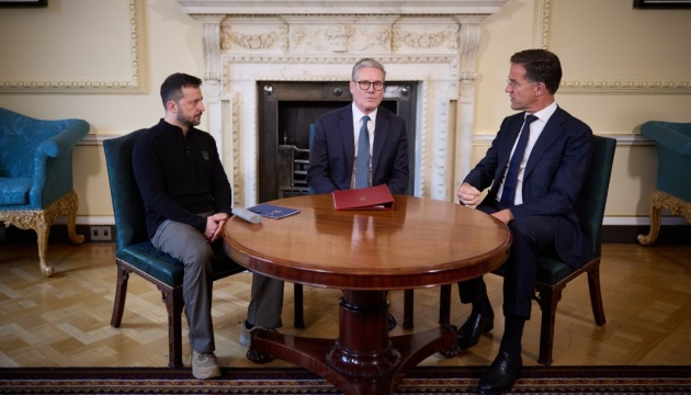 Zelensky, Starmer, Rutte discuss military reinforcement of Ukraine