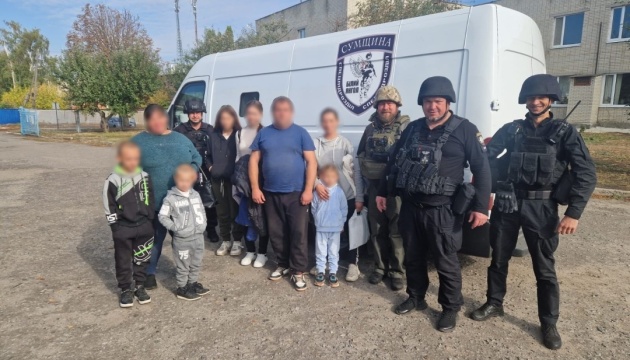 More than 140 children evacuated from border communities in Sumy region over past week