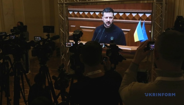 Zelensky presenting Ukraine's Victory Plan in Parliament