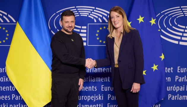 Zelensky meets with Metsola: We count on continued leadership of European Parliament in providing assistance