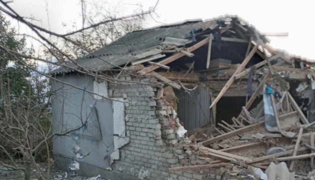 Russian shell completely destroyed residential building in Kherson region