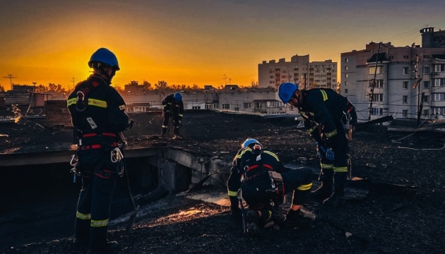 Consequences of drone attack on Kyiv region: houses, cars, local market affected