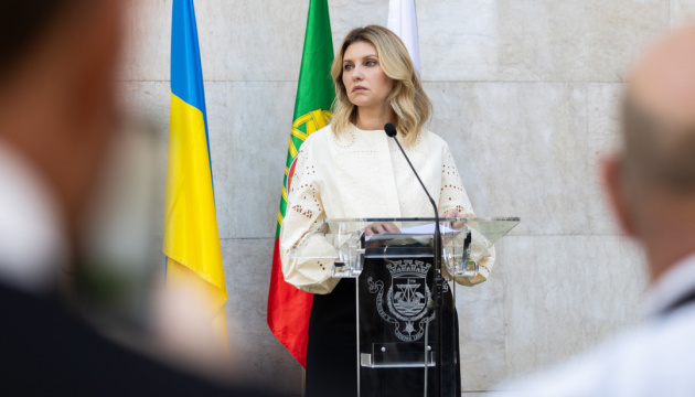 In Lisbon, Ukraine’s First Lady opens memorial plaque to Holodomor victims