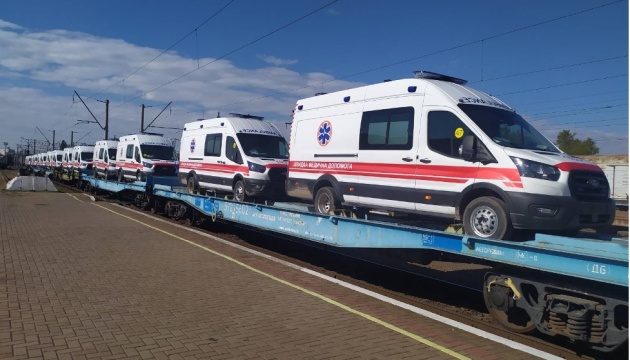 NATO donates 65 ambulances to Ukrainian military