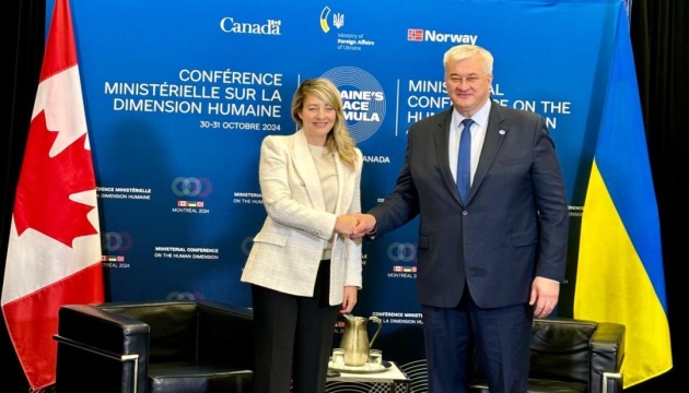 Ukrainian, Canadian FMs discuss defense production cooperation