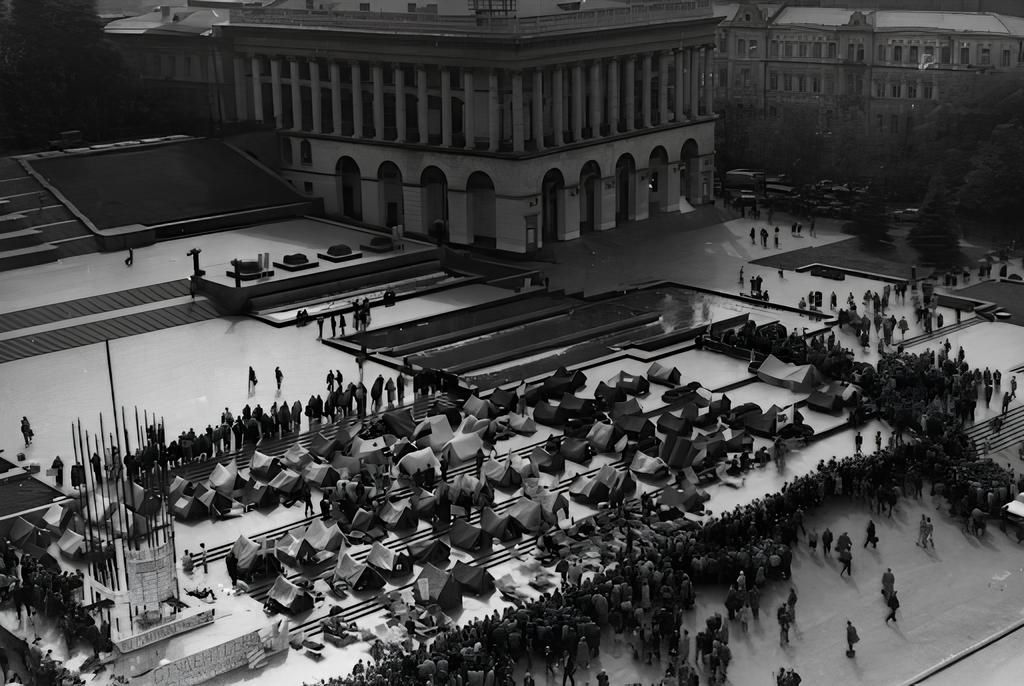 Революція на граніті. Жовтень 1990. Фото Укрінформу