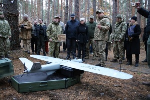 German foreign minister visits Ukrainian border unit in Chernihiv region