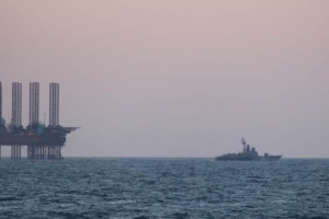 Gas keeps burning by Black Sea platforms seized by Russia