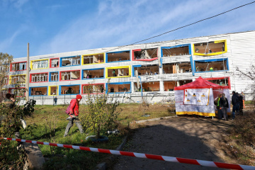 School and kindergarten damaged in overnight shelling of Odesa 