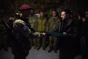 El presidente Zelensky visita Pokrovsk