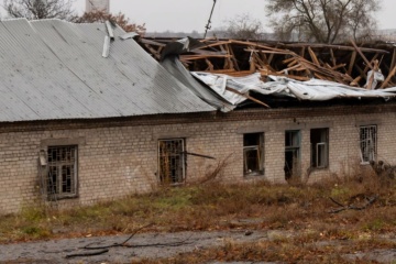 Im Rehabilitationszentrum in Dnipro nach russischem Angriff Fenster, Dach und Heizraum zerschmettert